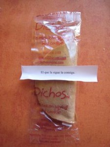 Mexican fortune cookies, Dichos